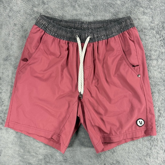 Vuori Other - Vuori Men’s Kore Lined Shorts 7.5 Inseam Saltwater Red Workout Athleisure